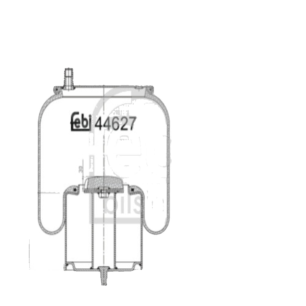 FEBI BILSTEIN 44627 Air Suspension Bellow Front Fits VOLVO RENAULT TRUCKS