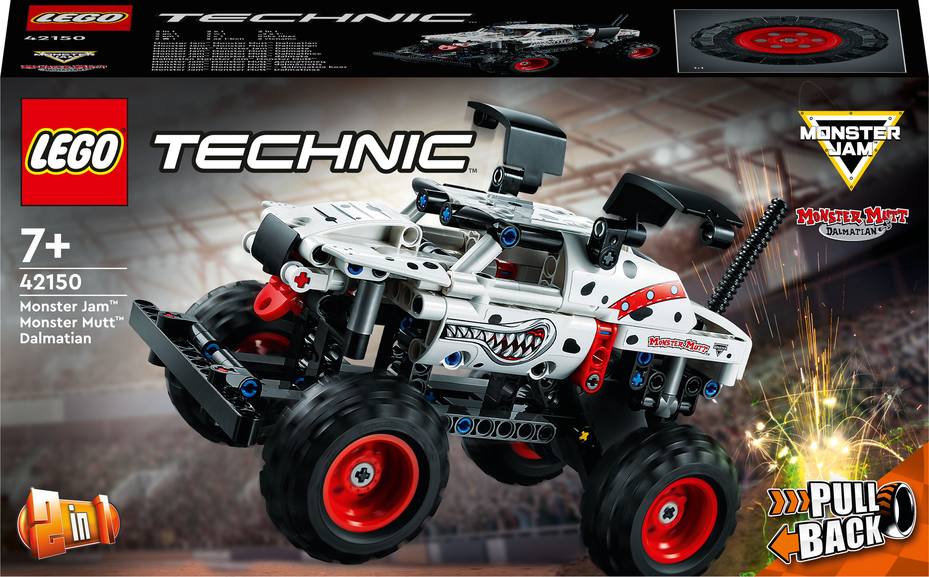 LEGO TECHNIC: Monster Jam Monster Mutt Dalmatian & Grave Digger 42150 & 42118 - Image 3