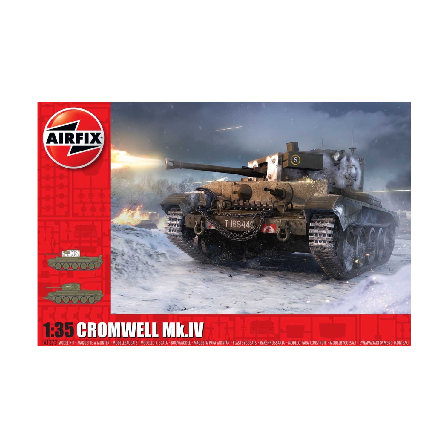 Airfix A1373 1:35 Cruiser Tank Mk.VIII A27M Cromwell Mk.IV