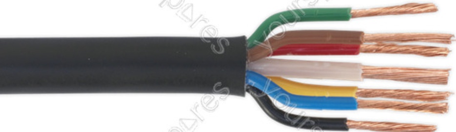 Automotive Cable Thin Wall 6 x 1mm² 32/0.20mm, 1 x 2mm² 28/0.30mm 30m Black - Image 4