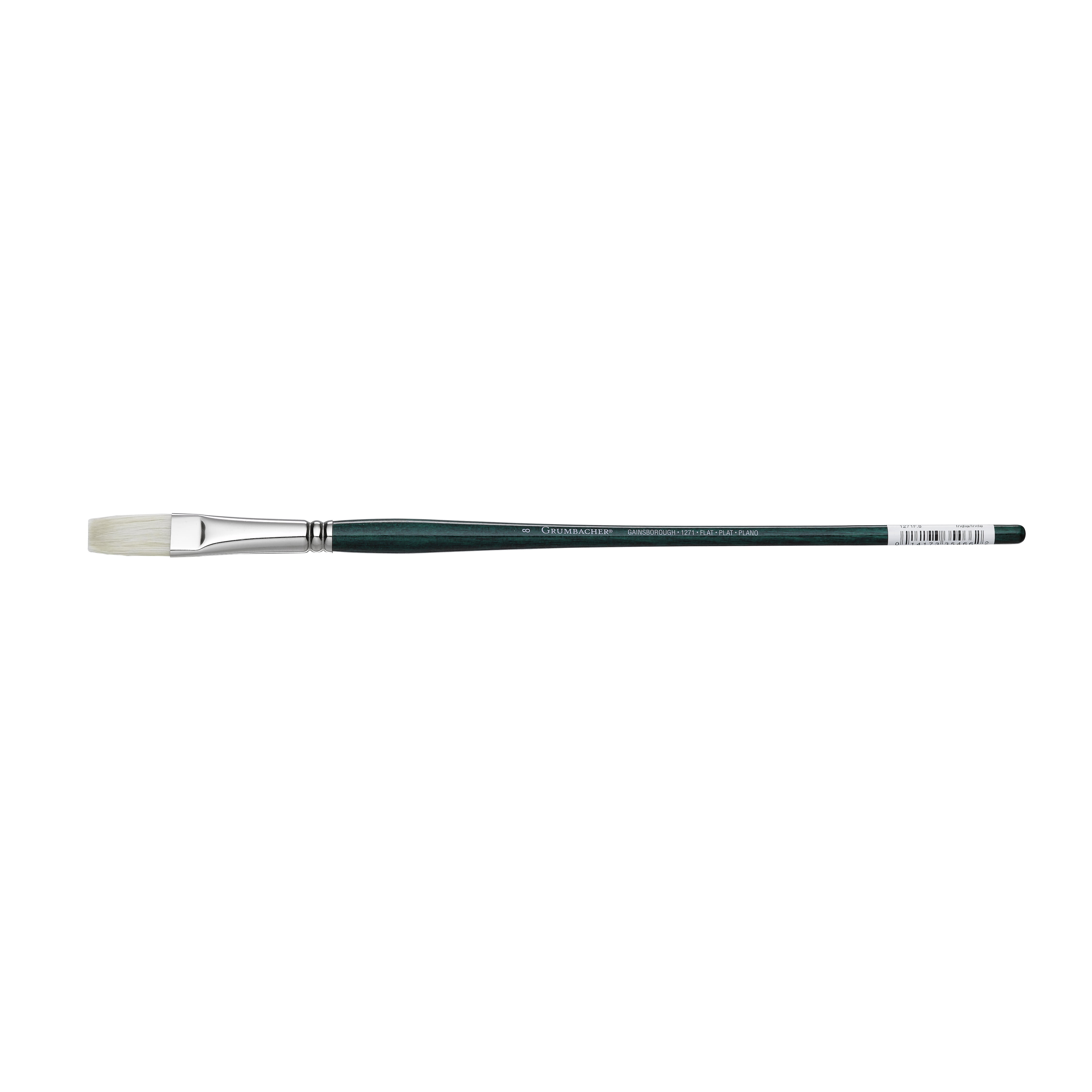 Grumbacher Gainsborough Flat Oil And Acrylic Brush Hog Bristle Size