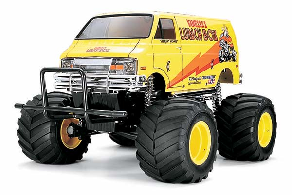 TAMIYA RC 58347 Lunch Box 2005 Monster Truck 1:12 Premium Stick Radio Bundle