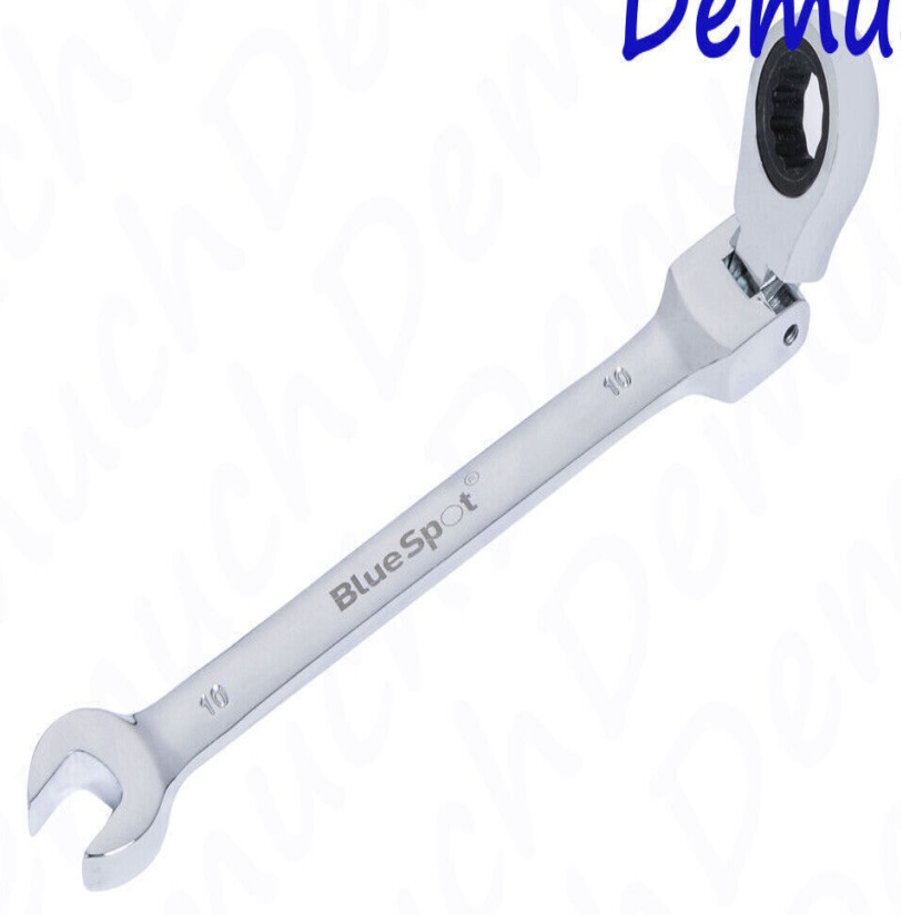 BlueSpot Tools 180° Flexible Head Ratchet Spanner 10mm