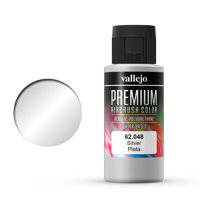 VAL62048 - AV Vallejo Premium Color - 60ml - Silver
