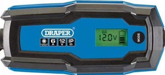 Draper 53490 6/12V Smart Charger and Battery Maintainer 6A