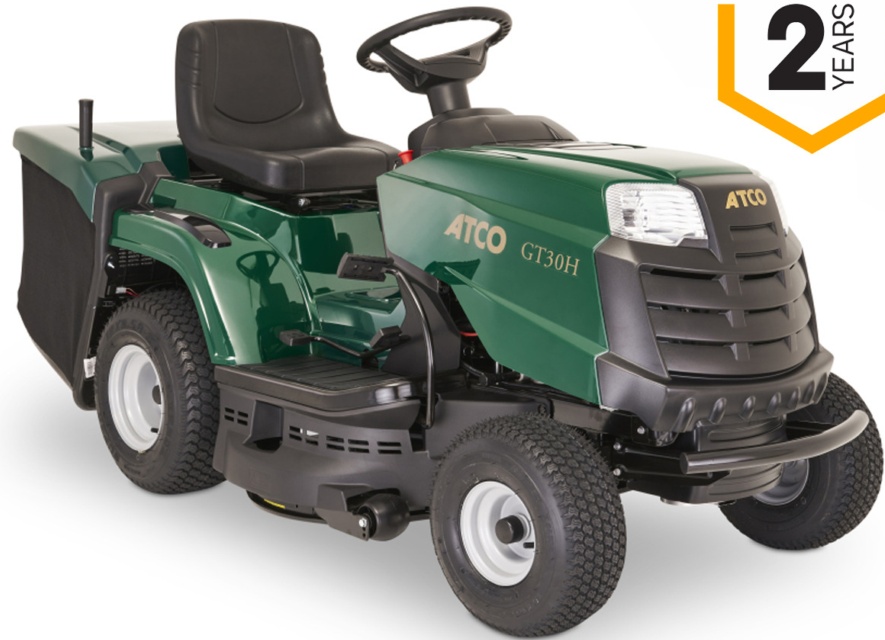ATCO GT30H Hydrostatic Petrol Ride On Lawnmower Deck 84cm Engine 432cc  200L Box