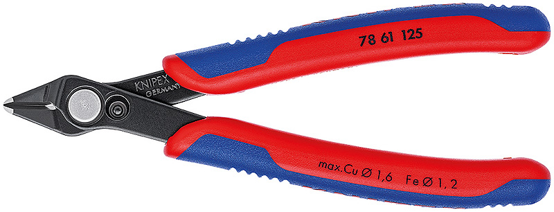 KNIPEX 78 61 125 Super Knips® Diagonal Flush Cut Electronic Side Pliers