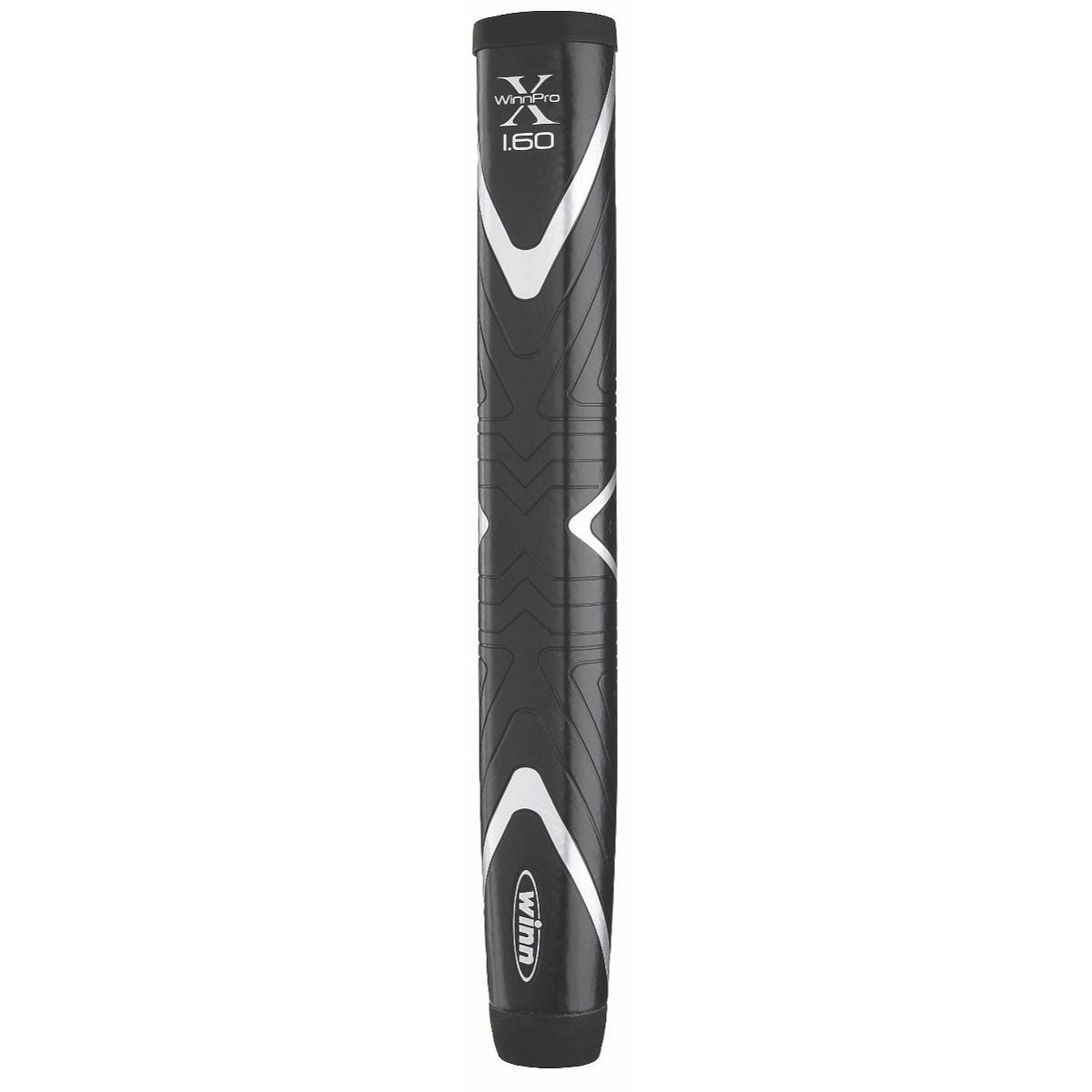 Winn Pro X 1.60"" Giant Paddle Lite Putter Grip - Black / Silver + FREE TAPE