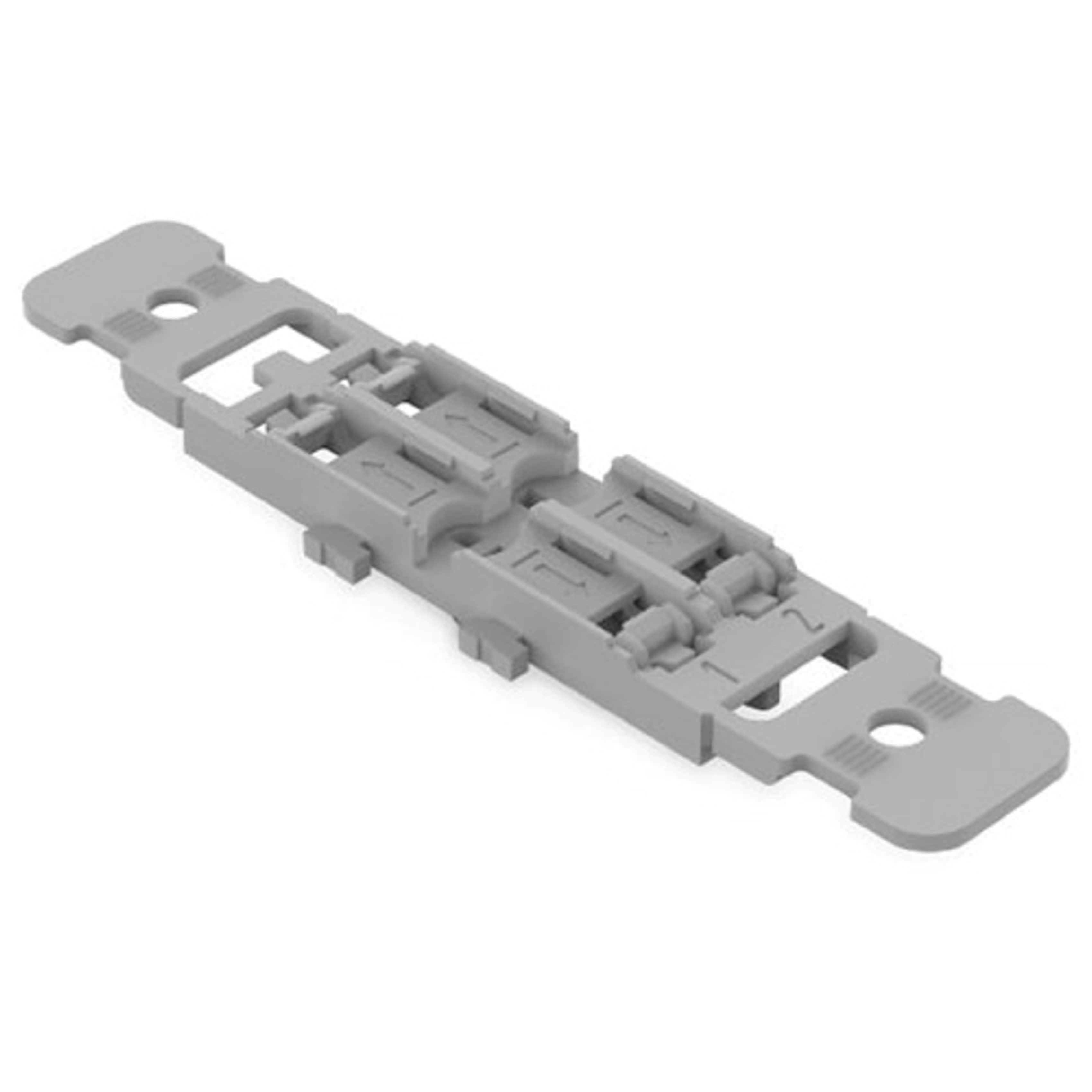 Wago Grey 2 Way Snap-In Mounting Carrier With Strain Relief