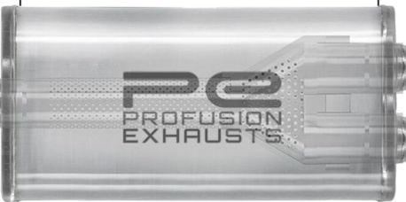 2.5"" 63mm 5x8 Oval Exhaust Muffler Silencer x 14"" Y Pipe 304 Stainless Steel