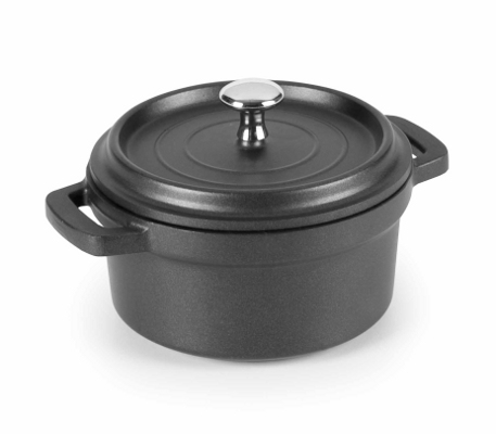 Lacor Schwarz Kochtopf Aus Geschmolzenem Aluminium D.10 Cm - Image 3
