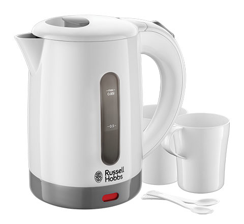 Russell Hobbs 0.85L Travel Compact Corded Kettle - White - Image 2