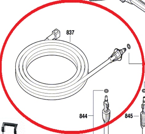 Genuine - Bosch AdvancedAQUATAK 140 - HIGH PRESSURE HOSE 4059952478340 O248