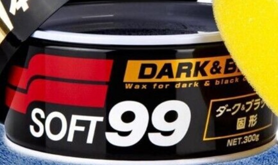 SOFT99 DARK AND BLACK WAX 00010 -CARNAUBA GLOSS PAINT PROTECTION FOR DARK PAINTS