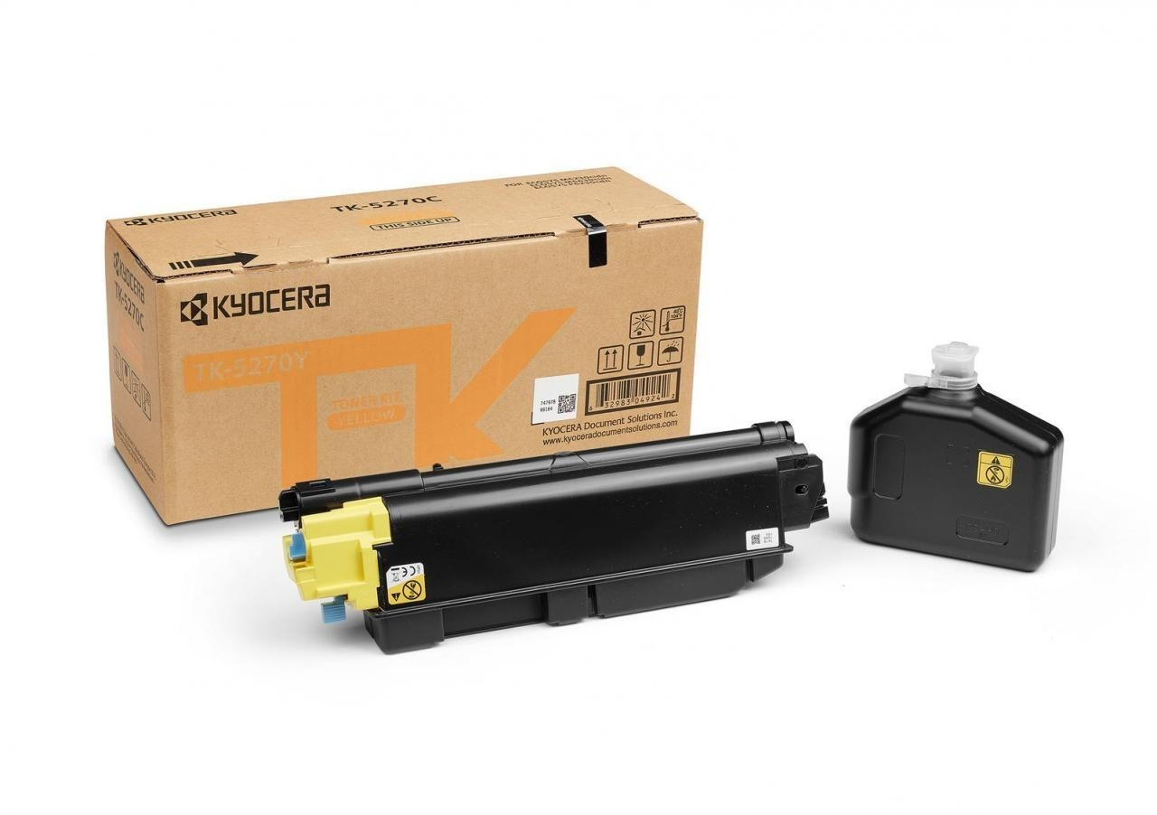 Kyocera TK-5270Y Yellow Toner Cartridge (6/000 Pages)