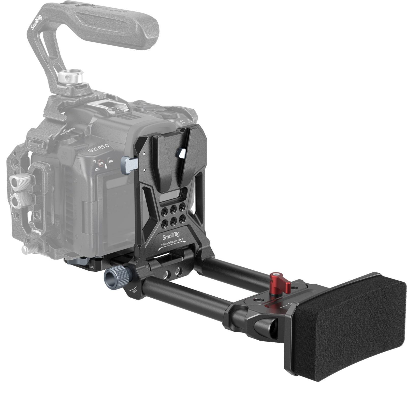 SmallRig V-Mount Battery Plate with Quick Release Plate for Arca for DSLR Camera