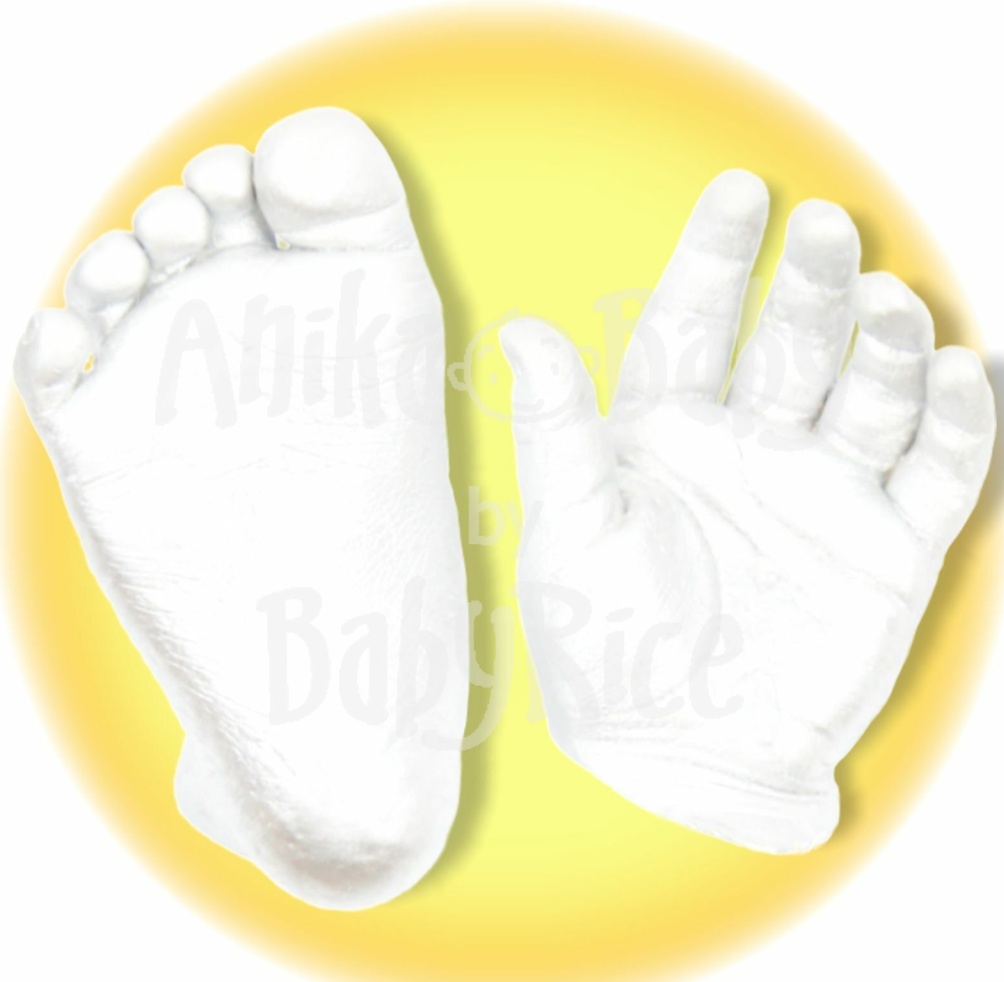 BabyRice Baby Casting Materials Starter Kit Chromatic Alginate Plaster 500g each