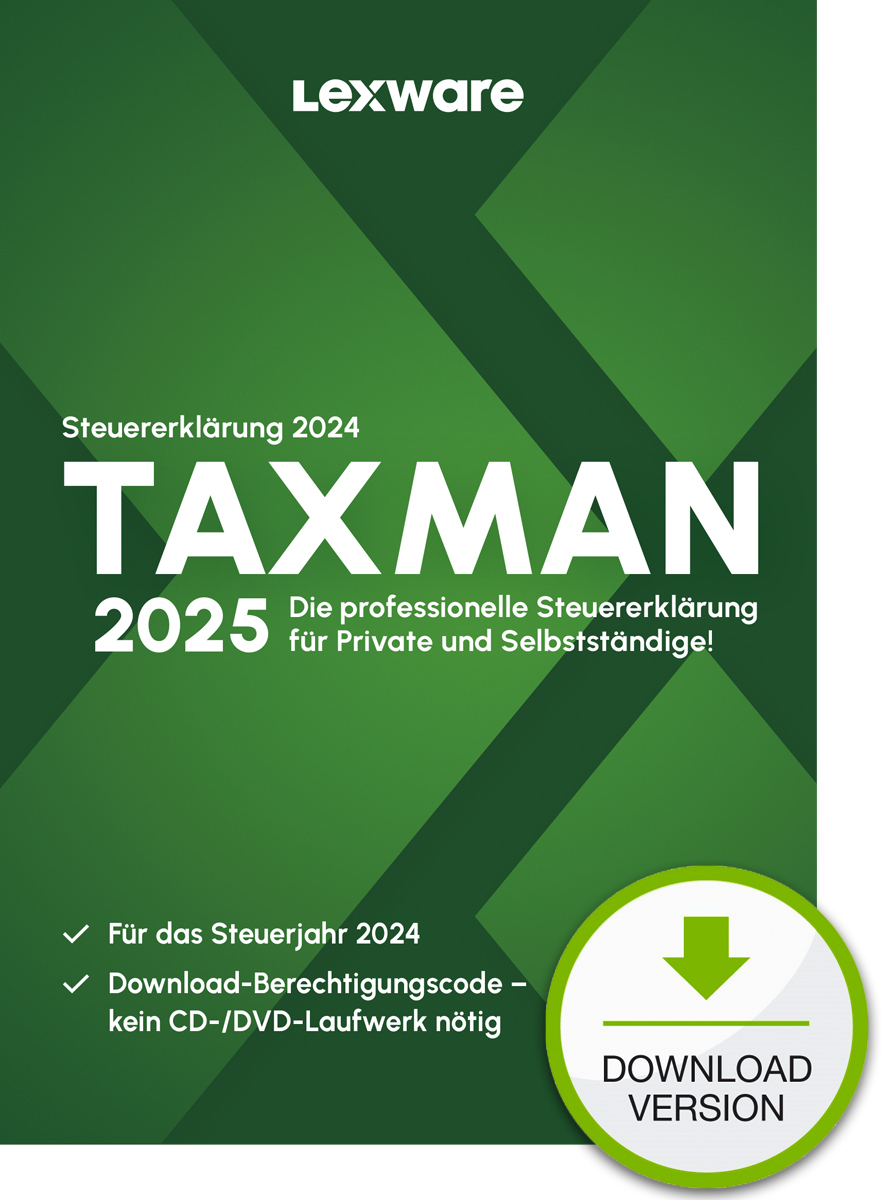 Lexware TAXMAN 2025 Download Steuererklärung 2024 Windows 10/11 ESD-Key pereMail - Image 2