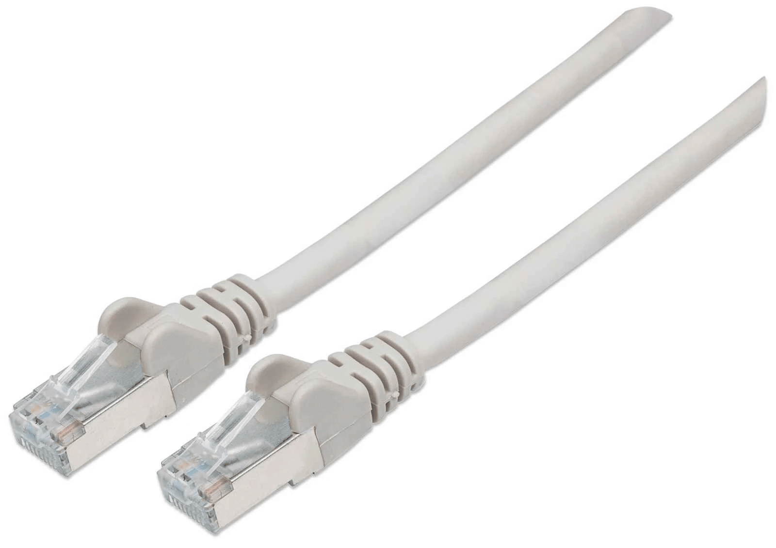 Intellinet Gris 740616 Rj45 Câble Réseau, Câble Patch Cat 6A S/Ftp 0.50 M Feuille De Blindage, Blindage Par Tresse, Blindé, Sans Halogène 1 Pc(S)