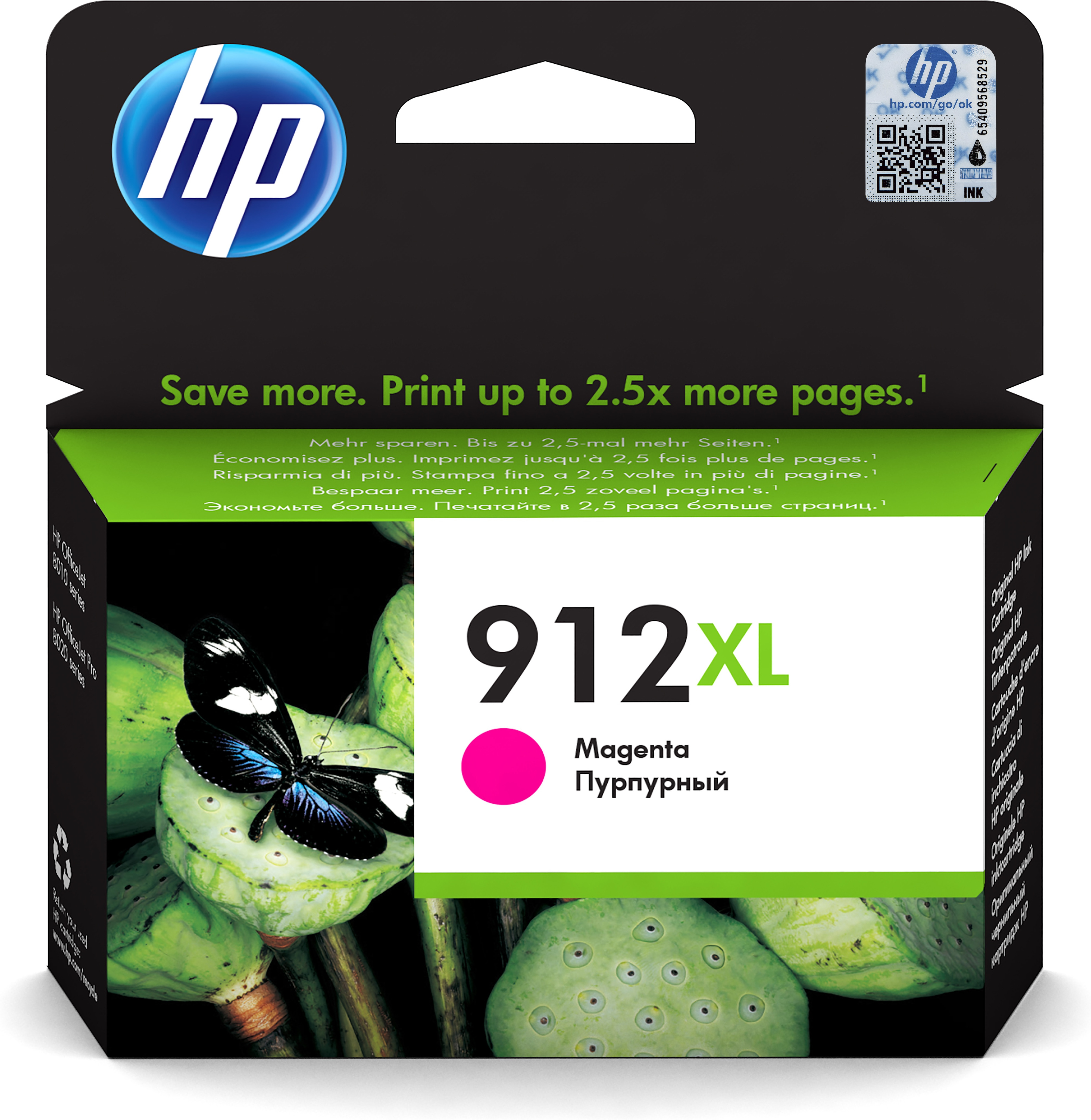 HP 912XL magenta ink cartridge for HP OfficeJet Pro 8022 All-in-One Printer