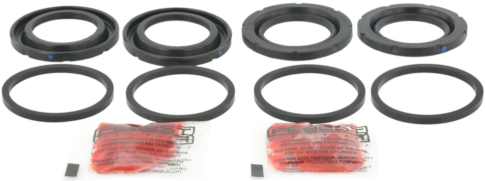 4x ✅Fits FEBEST 2075-CHALF FRONT BRAKE CALIPER REPAIR KIT  ⭐UK Seller⭐