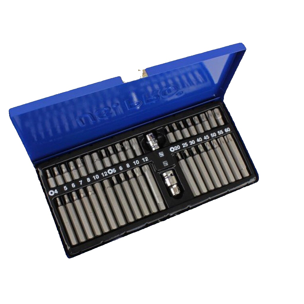 US PRO 42pc Set Hex, Allen, Torx, Star, Spline Bit Sockets 3/8"" 1/2"" DR 1486