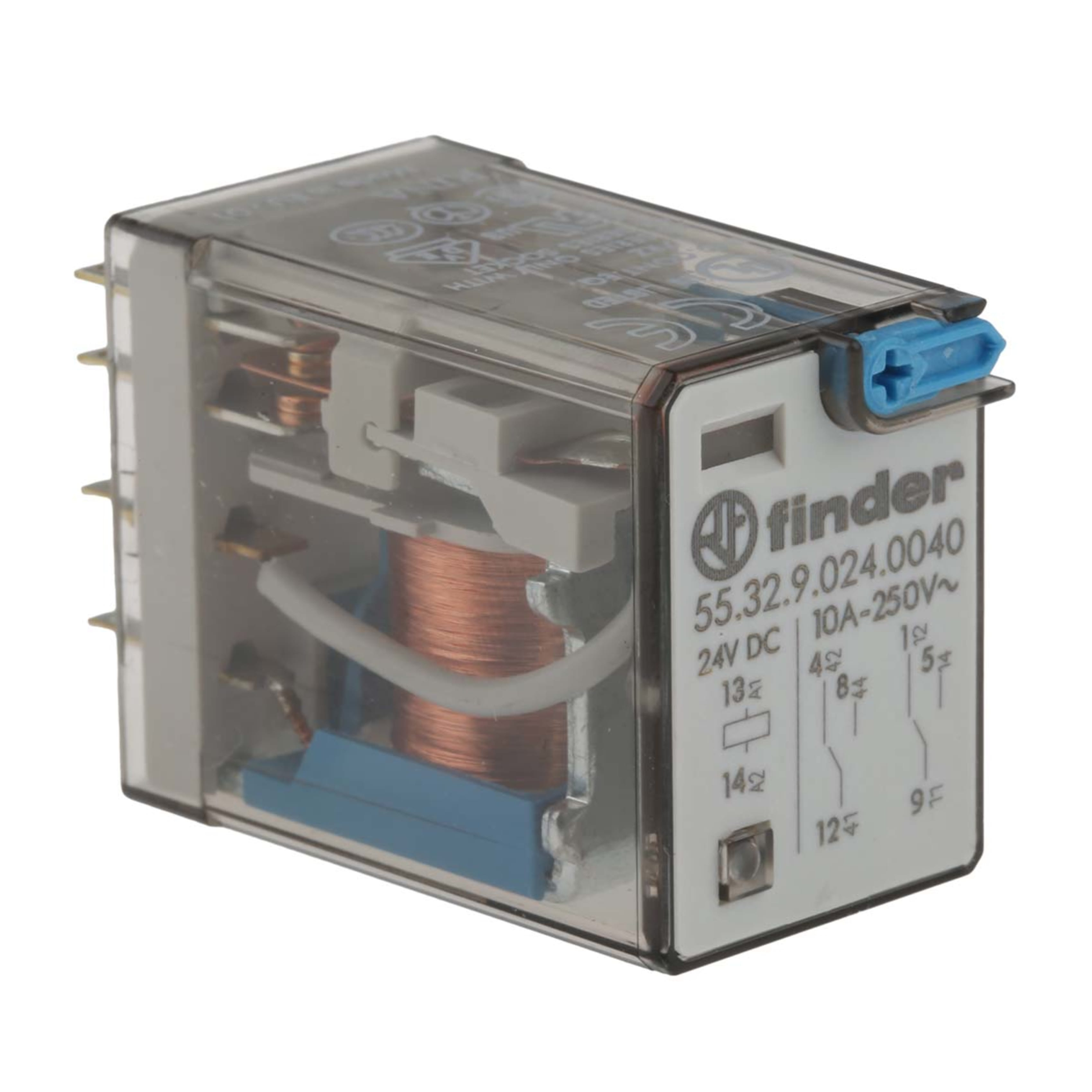 Finder Steck Relay 55.32.9.024.0040 Miniature General Purpose Relay 24VDC