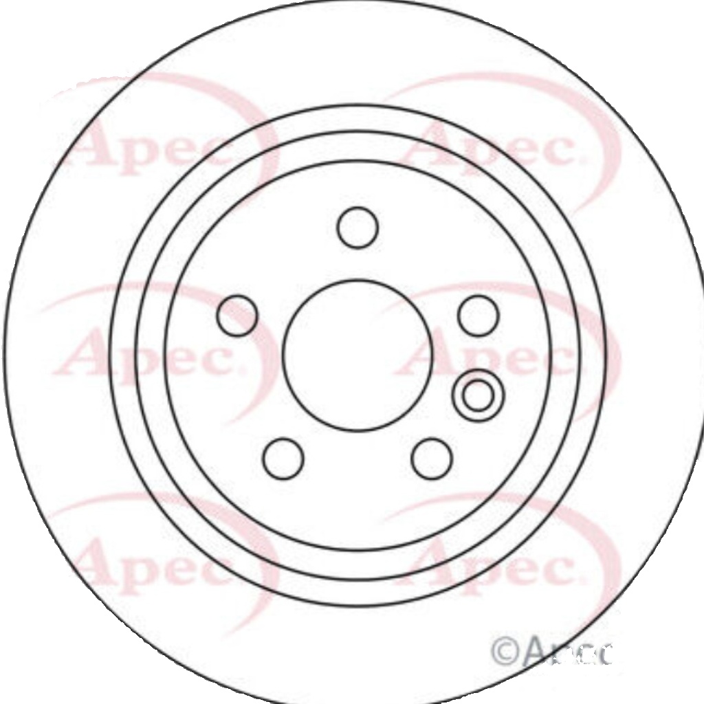 Apec Brake Disc Rear Single 1379931 1385590 1405500 1864280 6G912A315AA DSK2491