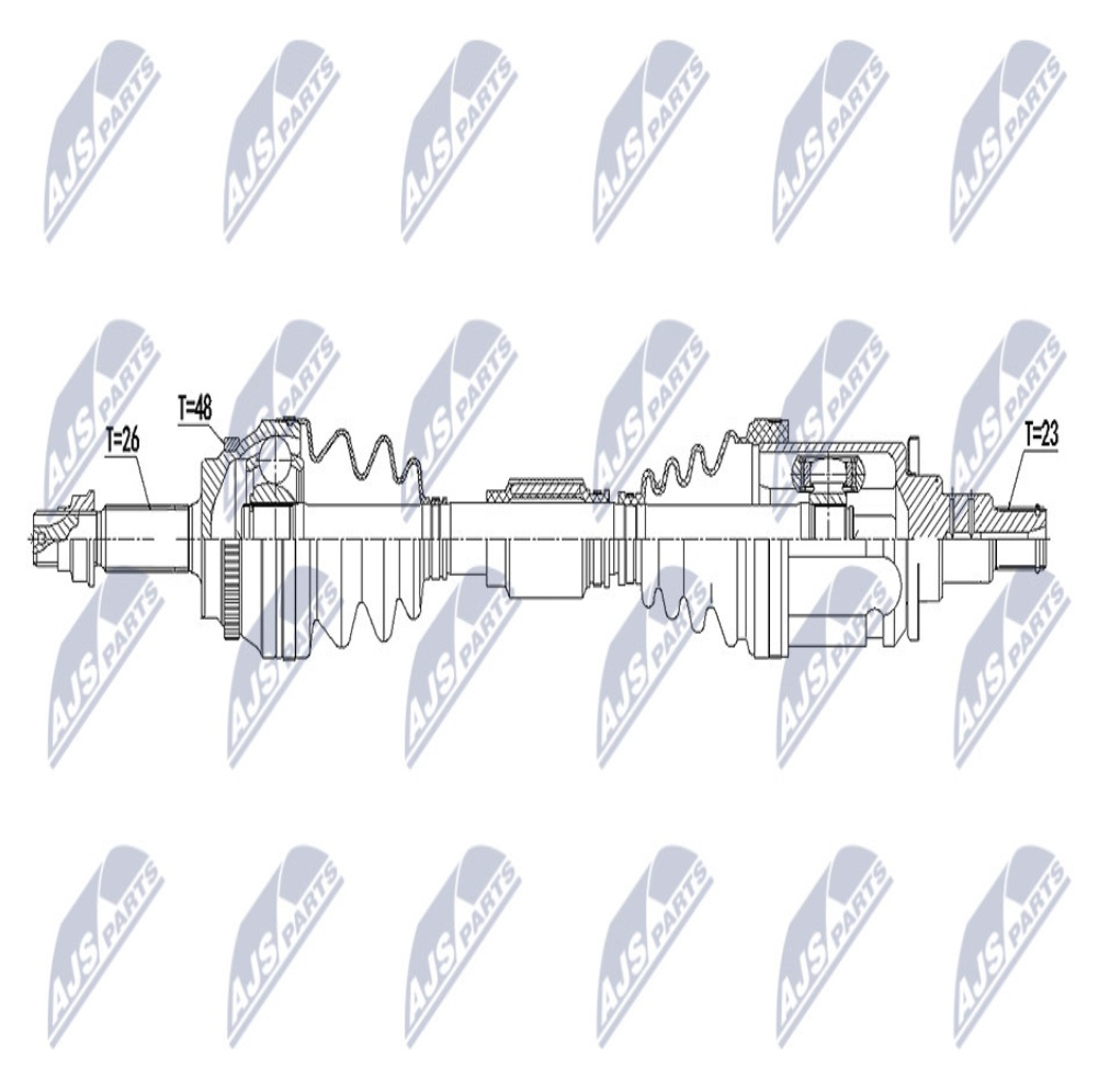 Nty Driveshaft For Toyota Rav4 4Wd 00-05 /Front,Left - Image 4