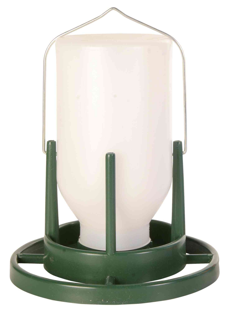 TRIXIE PLASTIC HANGING BIRD BUDGIE AVIARY 1LTR FOOD FEEDER DISPENSER BOTTLE 5452