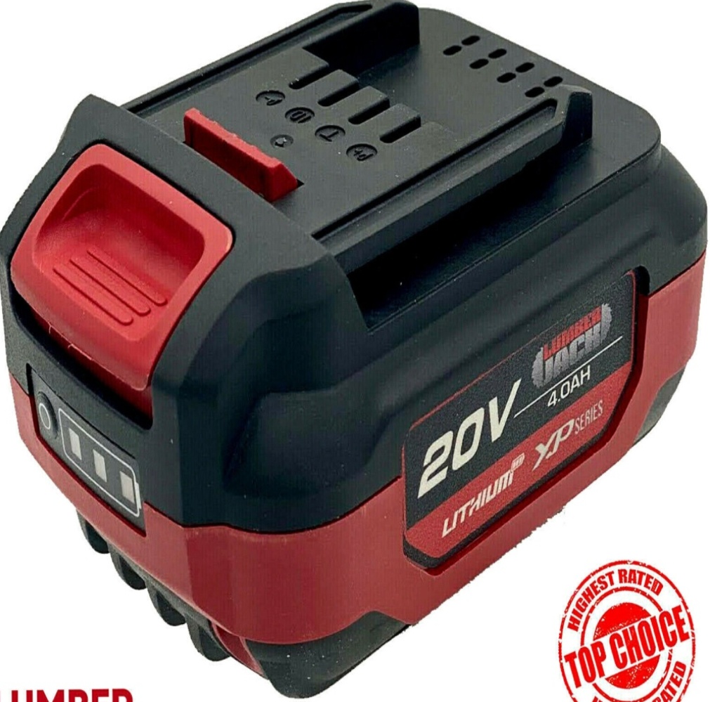 Lumberjack 20v Battery 4Ah Lithium with Charge Indicator for Cordless Tool Range