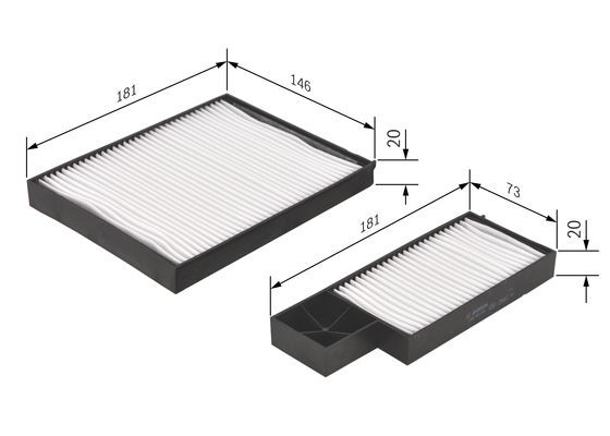 2x ✅Fits BOSCH FILTRY 1 987 432 276 FILTER CABIN AIR ⭐UK Seller⭐ - Image 27