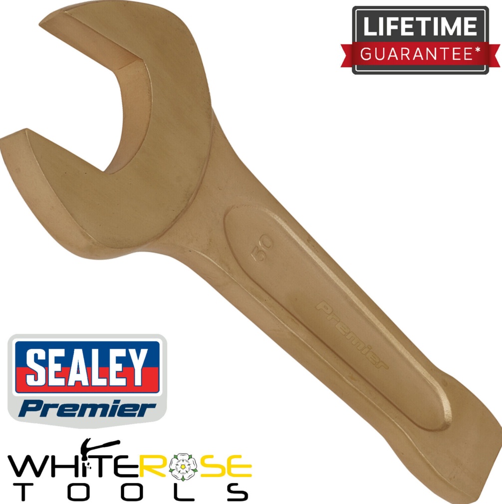 Sealey NS025 Premier Non-Sparking Open-End Slogging Spanner 50mm