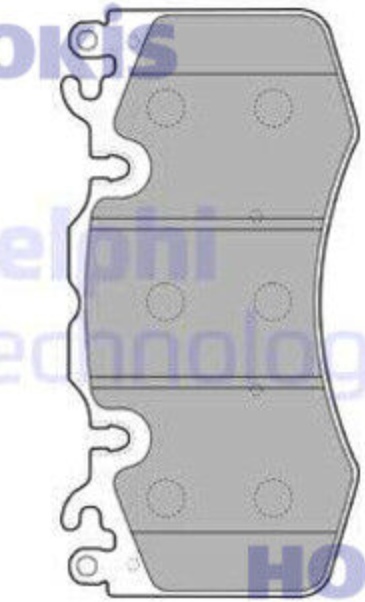 LP2187 DELPHI Brake Pad Set, disc brake for LAND ROVER