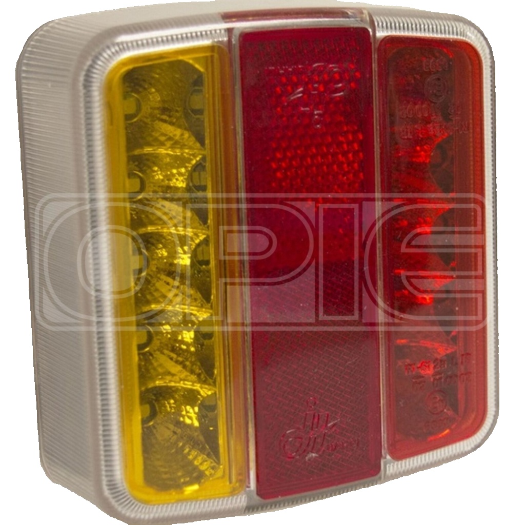 Maypole MP8893 12v LED Square Combination Lamp Trailer Caravan Rear Light - Image 6