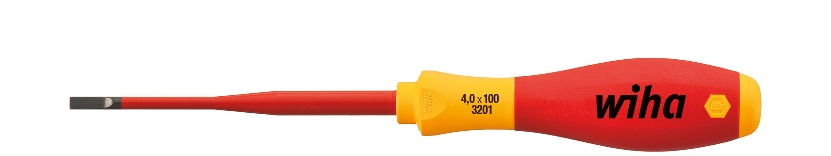 Wiha SoftFinish Electric SlimFix Slim Screwdriver 3.5mm 35446 1000v VDE