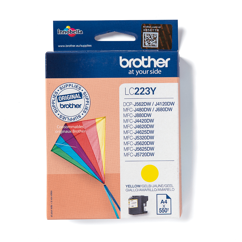 Brother Original LC223 Standard Yellow Ink Cartridge