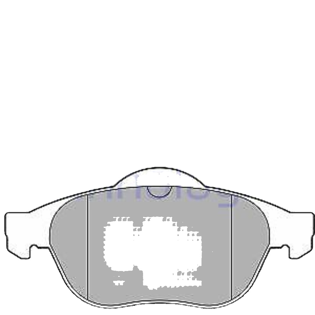 LP3691 DELPHI BRAKE PAD SET, DISC BRAKE FRONT AXLE FOR RENAULT