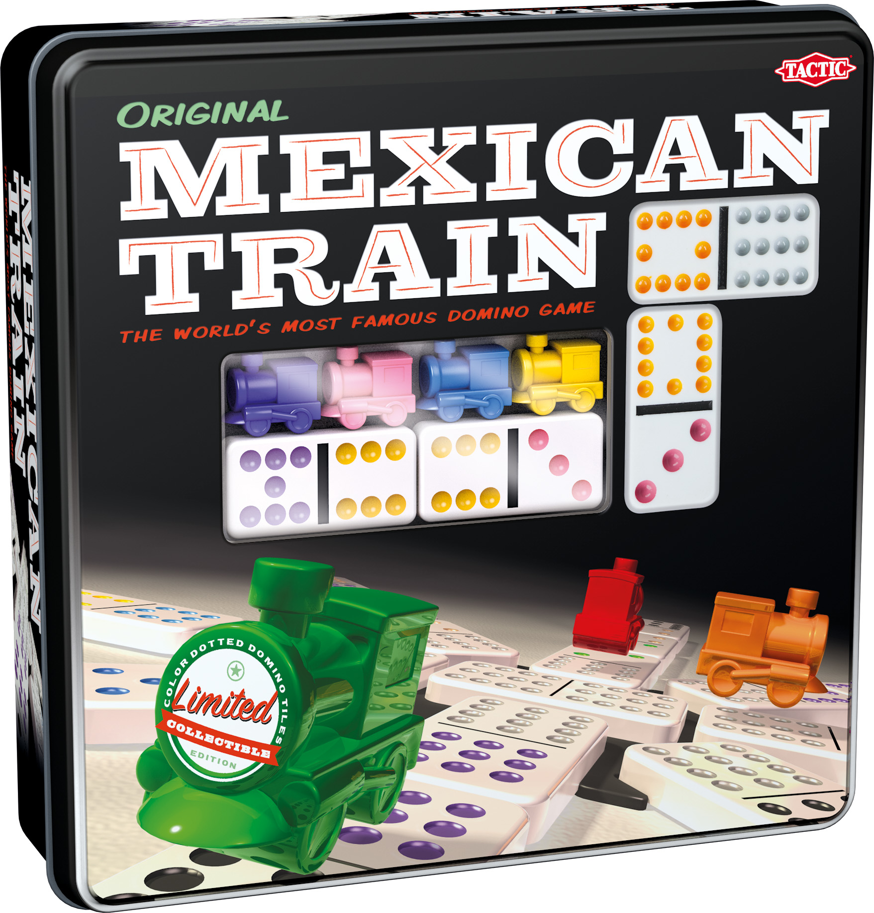Tactic Mexican Train Dominoes in Tin (UK)