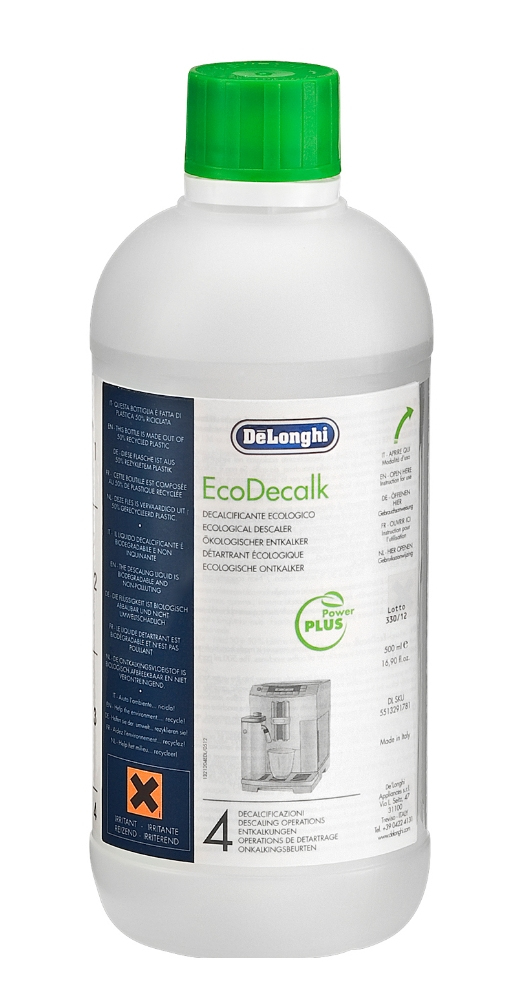 3x DeLonghi EcoDecalk DLSC500 Entkalker 500ml Bio Flüssigentkalker 5 Anwendungen - Image 3