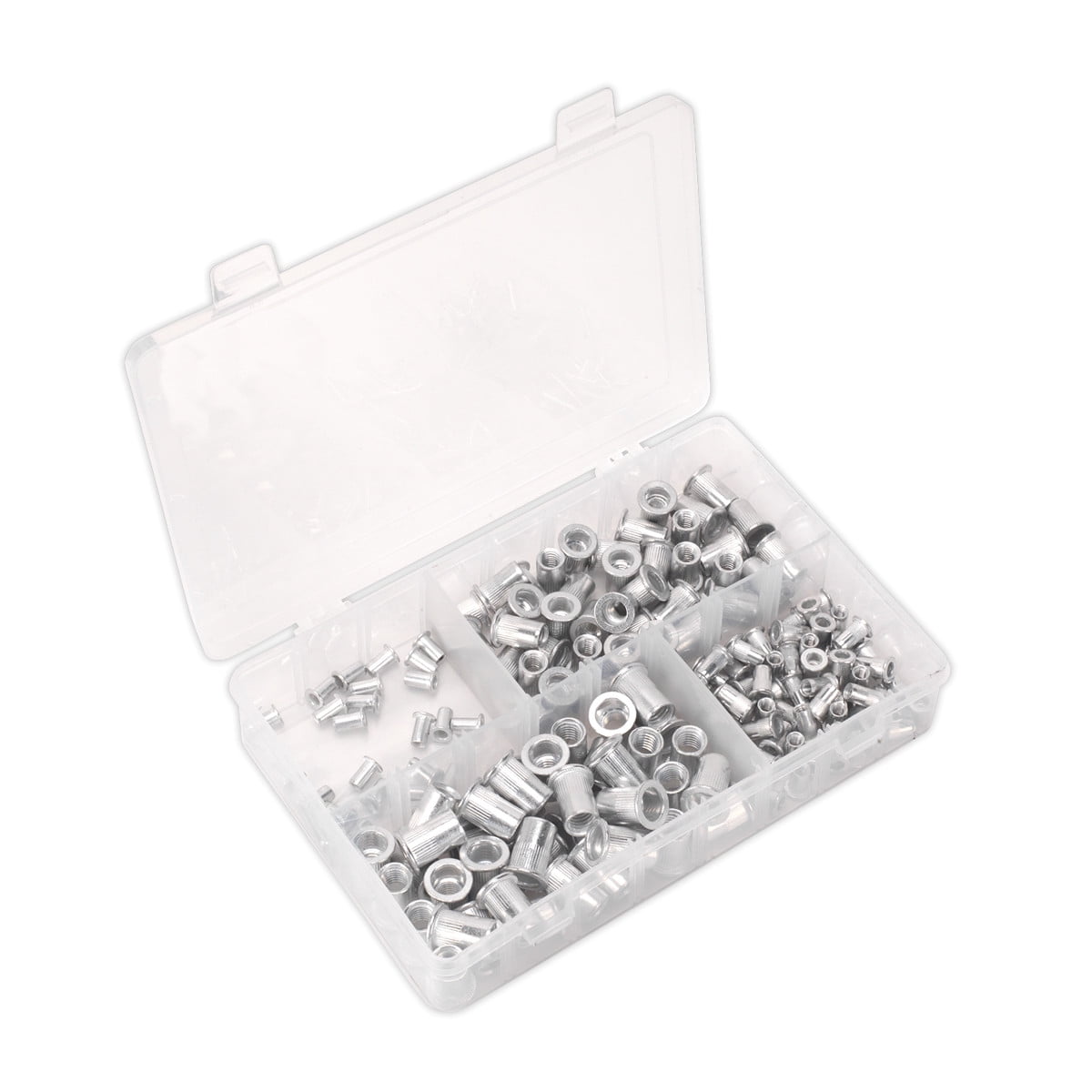 Sealey Splined Threaded Insert Set Assortment M4 M5 M6 M8 Metric 200pc