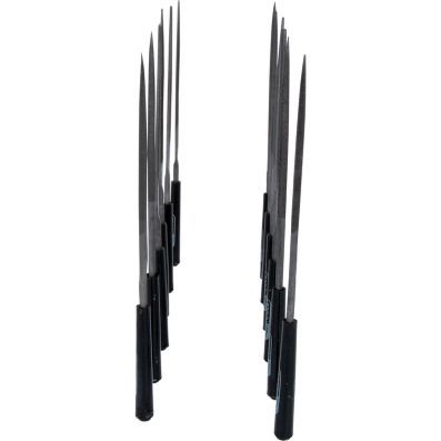 KS Tools Needle Files Set, 12 Pcs, 145mm