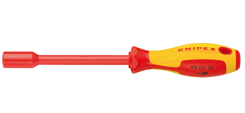 Knipex 98 03 12 VDE Insulated 12mm Nut Driver Spinner Screwdriver