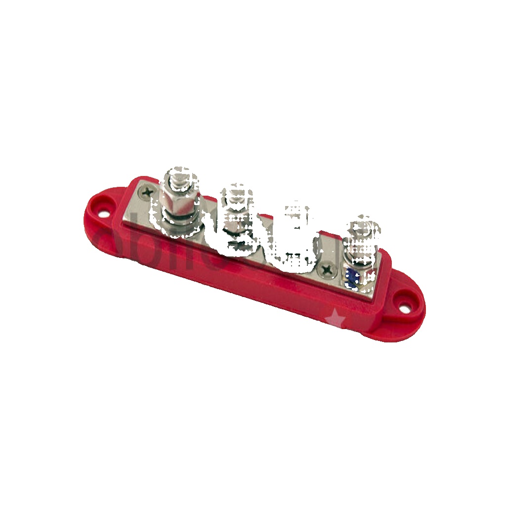 VTE 7705N0N02 RED 210 AMP bus bar 3 x M8 studs 1 x M6 stud busbar wire joint