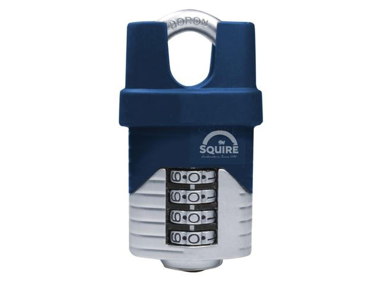 Timco Vulcan Combination Padlock Squire Lock Security Boron Closed Shackle 40mm