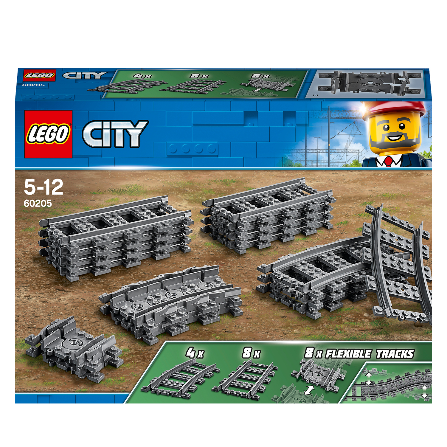 Lego Grau Konstruktionsspiele Schienen City - Bild 11