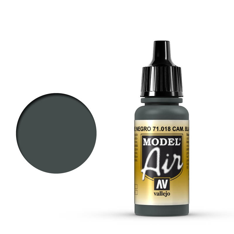 Vallejo Model Air - Camouflage Black Green 18ml Model Paint 71018