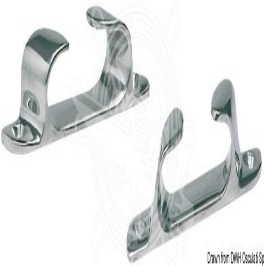 2 x Stainless Steel Handed Fairleads 120mm 4"" Marine Grade 316 Boat Deck