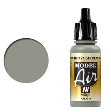 Vallejo Model Air - Cement Grey 18ml Model Paint 71045