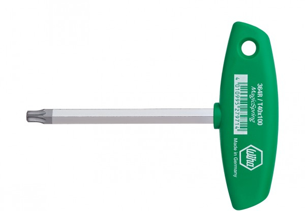 Wiha L-key with T-handle TORX, MagicSpring, T9 x 100mm 27964